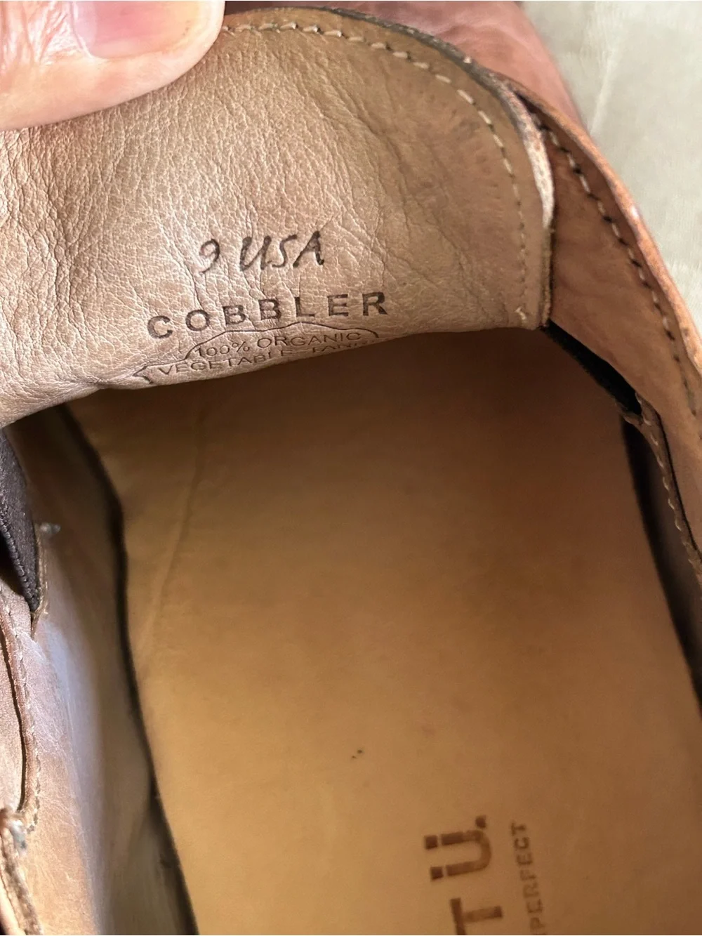 Bed Stu Thorn Cap Toe Laceless Slip On Leather Cobbler Oxfords